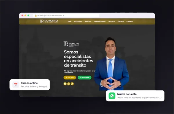Web del Estudio Jurídico Romano