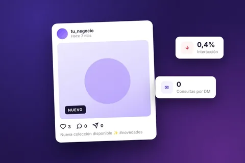 Posteo en redes con pocos me gusta y sin consultas
