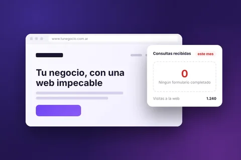 Web prolija con cero consultas recibidas en el mes