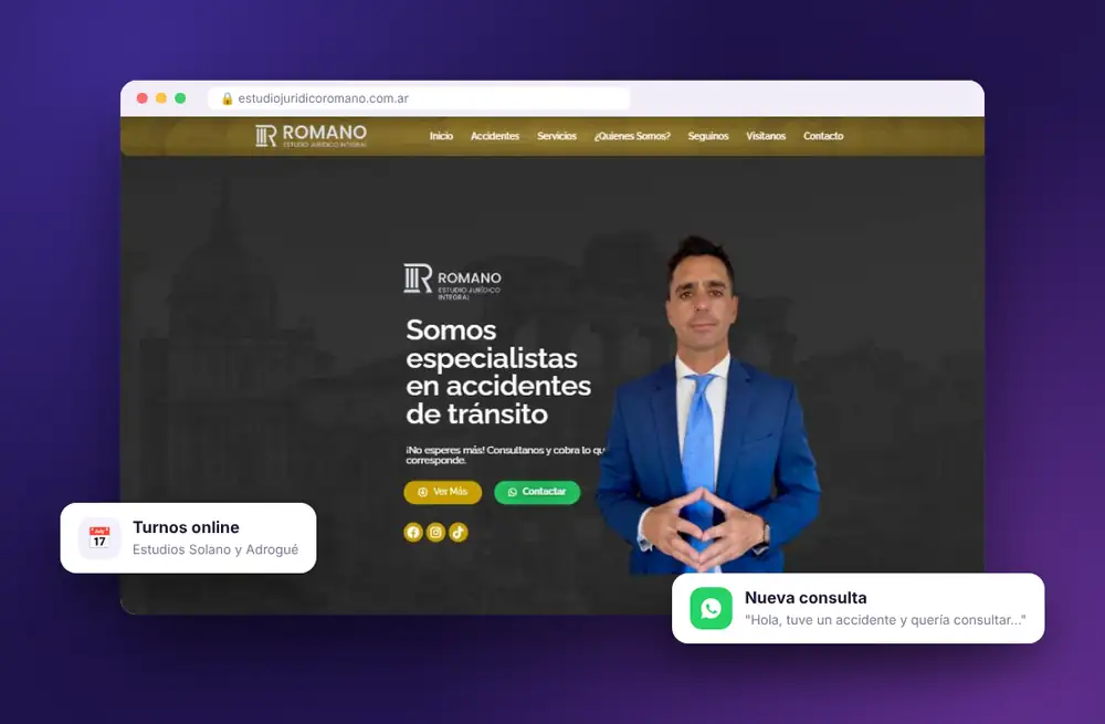 Web del Estudio Jurídico Romano