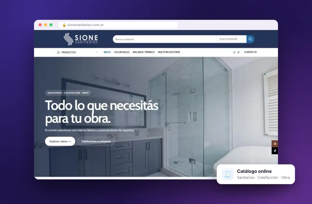 Tienda online de Sione Sanitarios